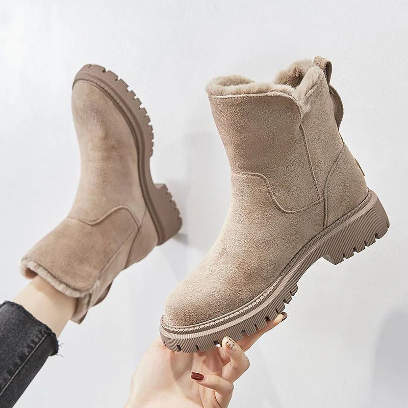 Ophira Women's Winter Boots – Cozy Soft-Suede Boots with Cozy Lining & Non-Slip Sole