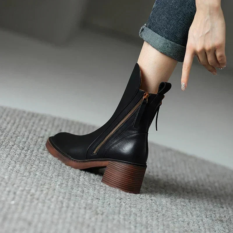 Percival Women's Ankle Boots – Sophisticated & Long-Lasting Premium Leather Boots with a Timeless Style