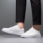 Sable Men's Leather Sneakers – Sleek Genuine Leather Sneakers with a Cushioned Sole and Timeless Design