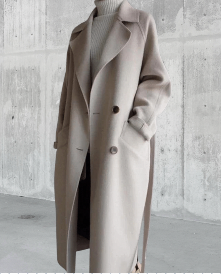 Maddox Women's Long Wool Coat – Stylish & Cozy Timeless Winter Coat