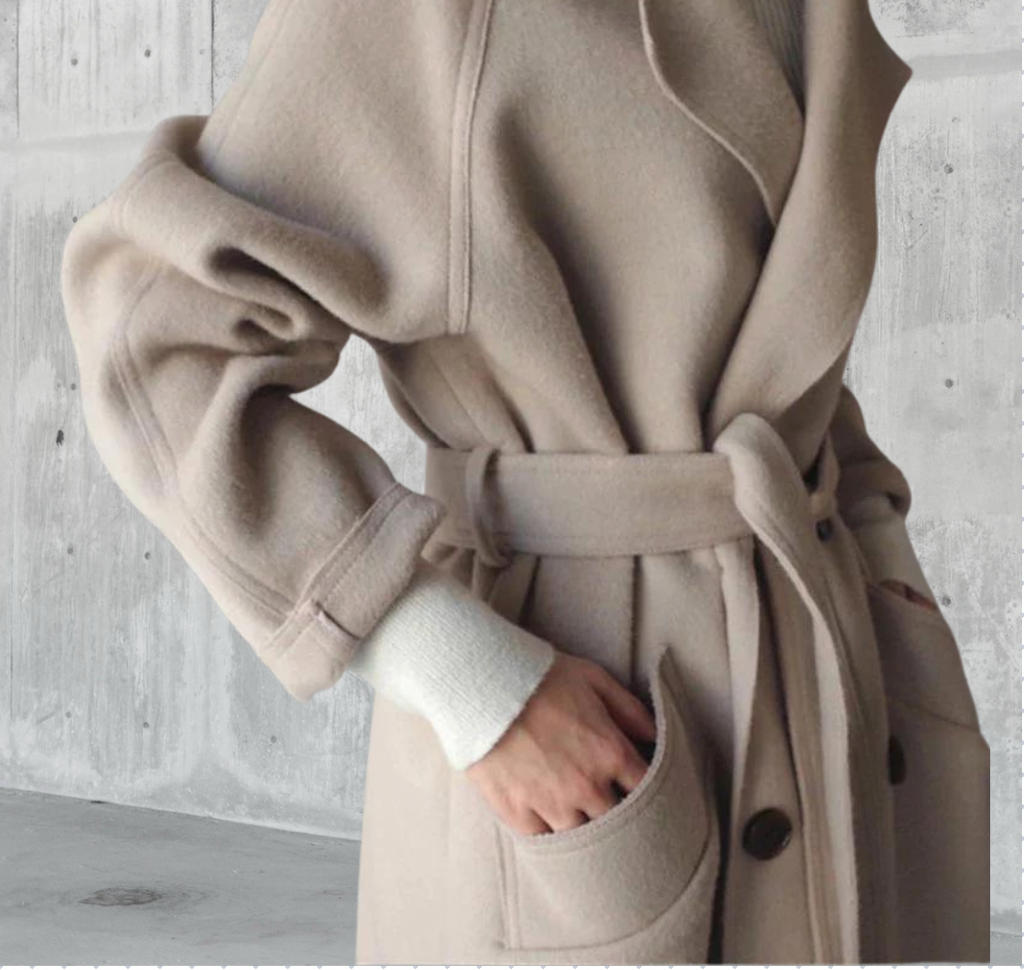 Maddox Women's Long Wool Coat – Stylish & Cozy Timeless Winter Coat