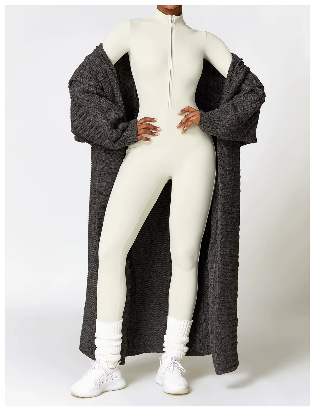 Peregrine Women's Winter Onesie – Cozy Fleece-Lined Jumpsuit with Flexible Fabric and Adjustable Neckline