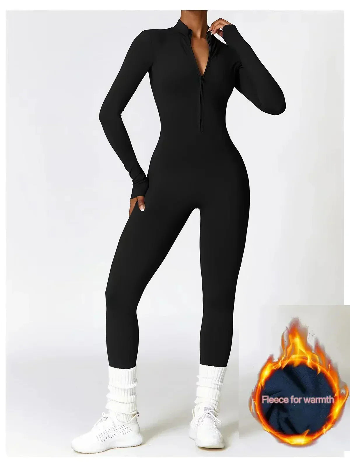 Peregrine Women's Winter Onesie – Cozy Fleece-Lined Jumpsuit with Flexible Fabric and Adjustable Neckline