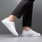Sable Men's Leather Sneakers – Sleek Genuine Leather Sneakers with a Cushioned Sole and Timeless Design
