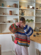 Isolde Multicolor Mohair Sweater – Bold Style & Snug Comfort for Women