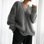 Liora Women's Cashmere Sweater – Relaxed Refined Cardigan & Timeless Cozy Comfort