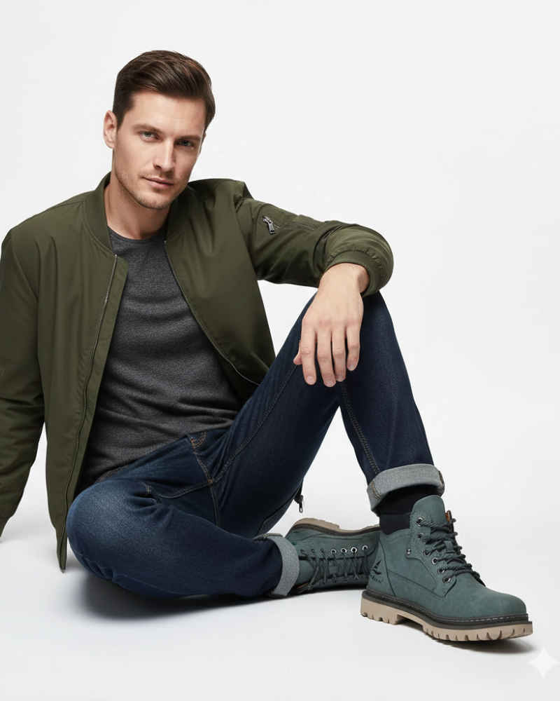 Quade Men's Leather Boots – Sophisticated, All-Day Comfort with a Long-Lasting Sole