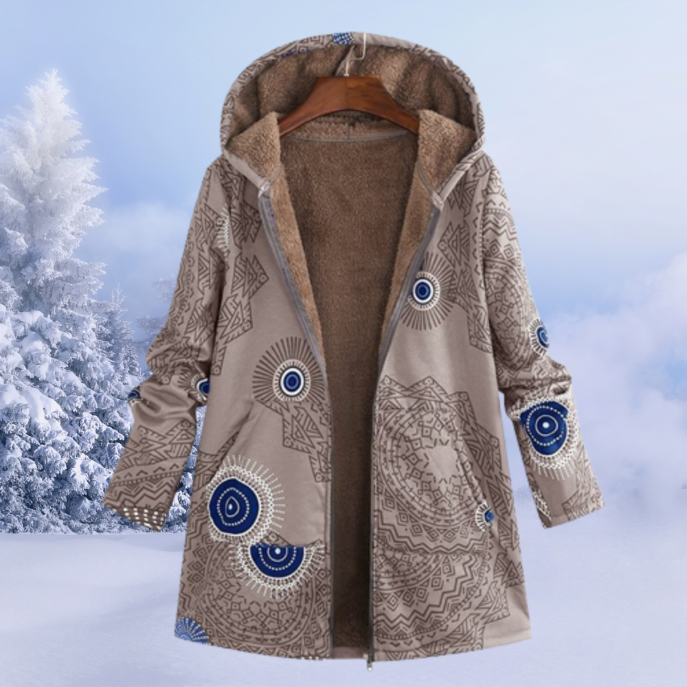 Wisteria Women's Jacket – Cozy With Hood Jacket, Cozy & Modern for Winter