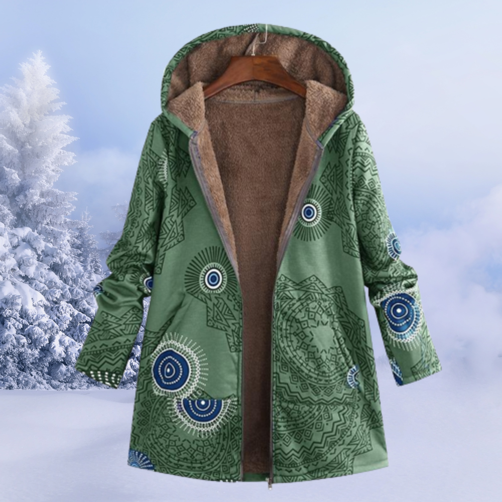 Wisteria Women's Jacket – Cozy With Hood Jacket, Cozy & Modern for Winter