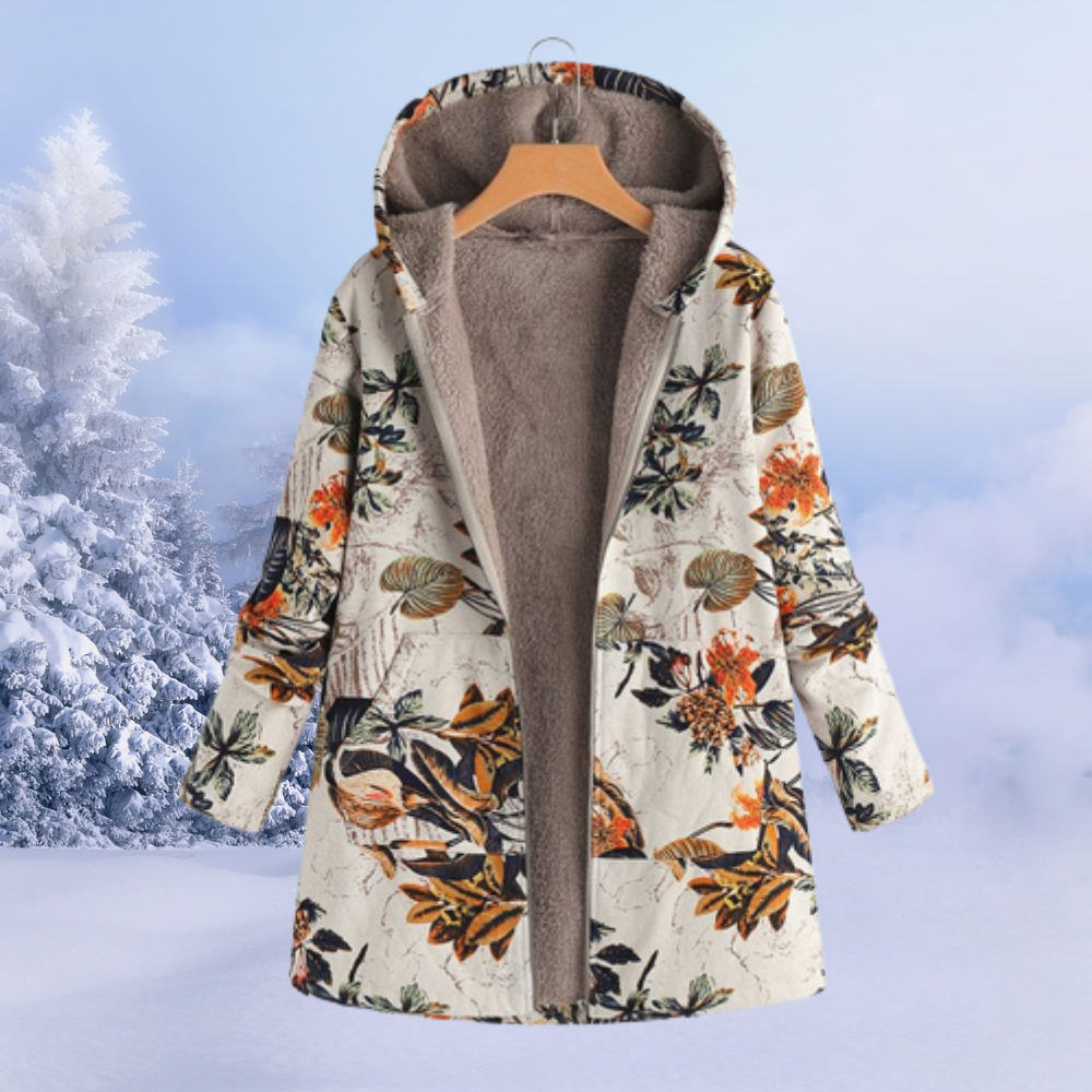 Wisteria Women's Jacket – Cozy With Hood Jacket, Cozy & Modern for Winter