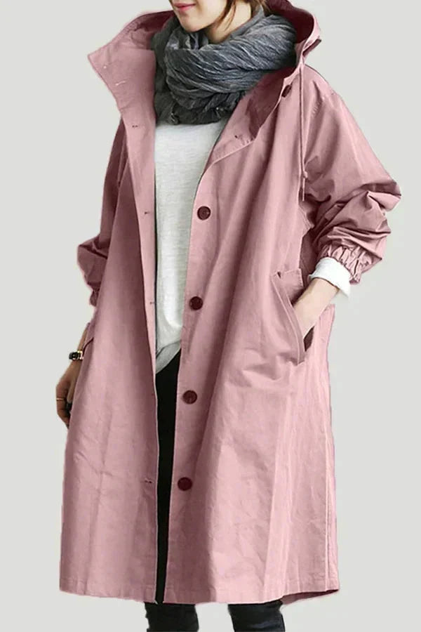 Yseult Women's Raincoat – Urban Waterproof with Oversized Breathable Hood