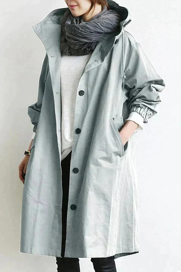 Yseult Women's Raincoat – Urban Waterproof with Oversized Breathable Hood