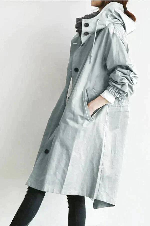 Yseult Women's Raincoat – Urban Waterproof with Oversized Breathable Hood