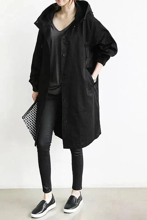 Yseult Women's Raincoat – Urban Waterproof with Oversized Breathable Hood