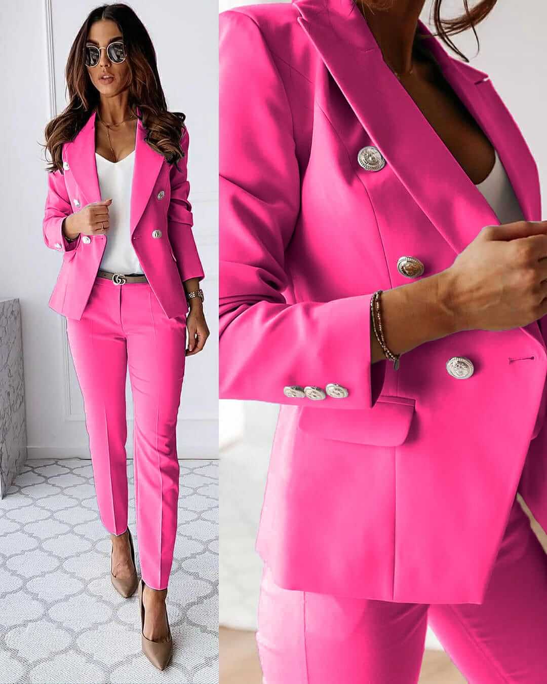 Jessamine Women's Suit – A Modern Set with a Sharp Blazer & Chic Tailored Trousers