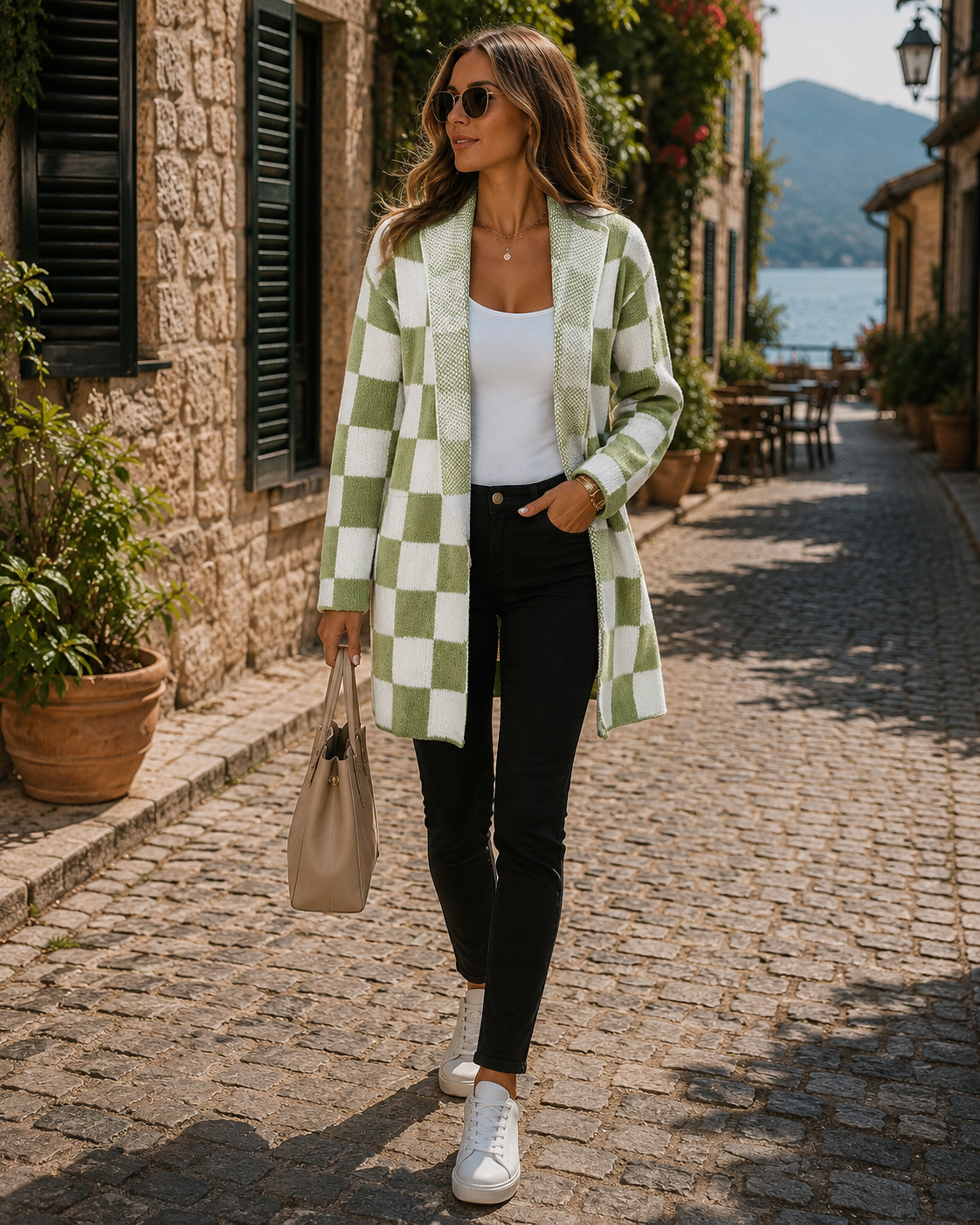 Harlow Women's Colourblock With Hood Cardigan – Open-Front Design, Full-Length Sleeves & Comfortable Fit