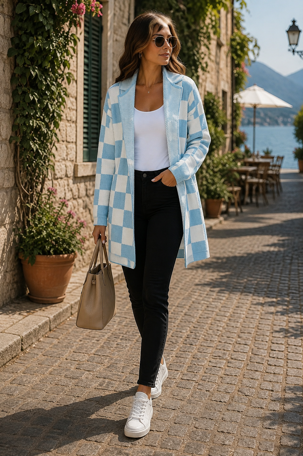 Harlow Women's Colourblock With Hood Cardigan – Open-Front Design, Full-Length Sleeves & Comfortable Fit