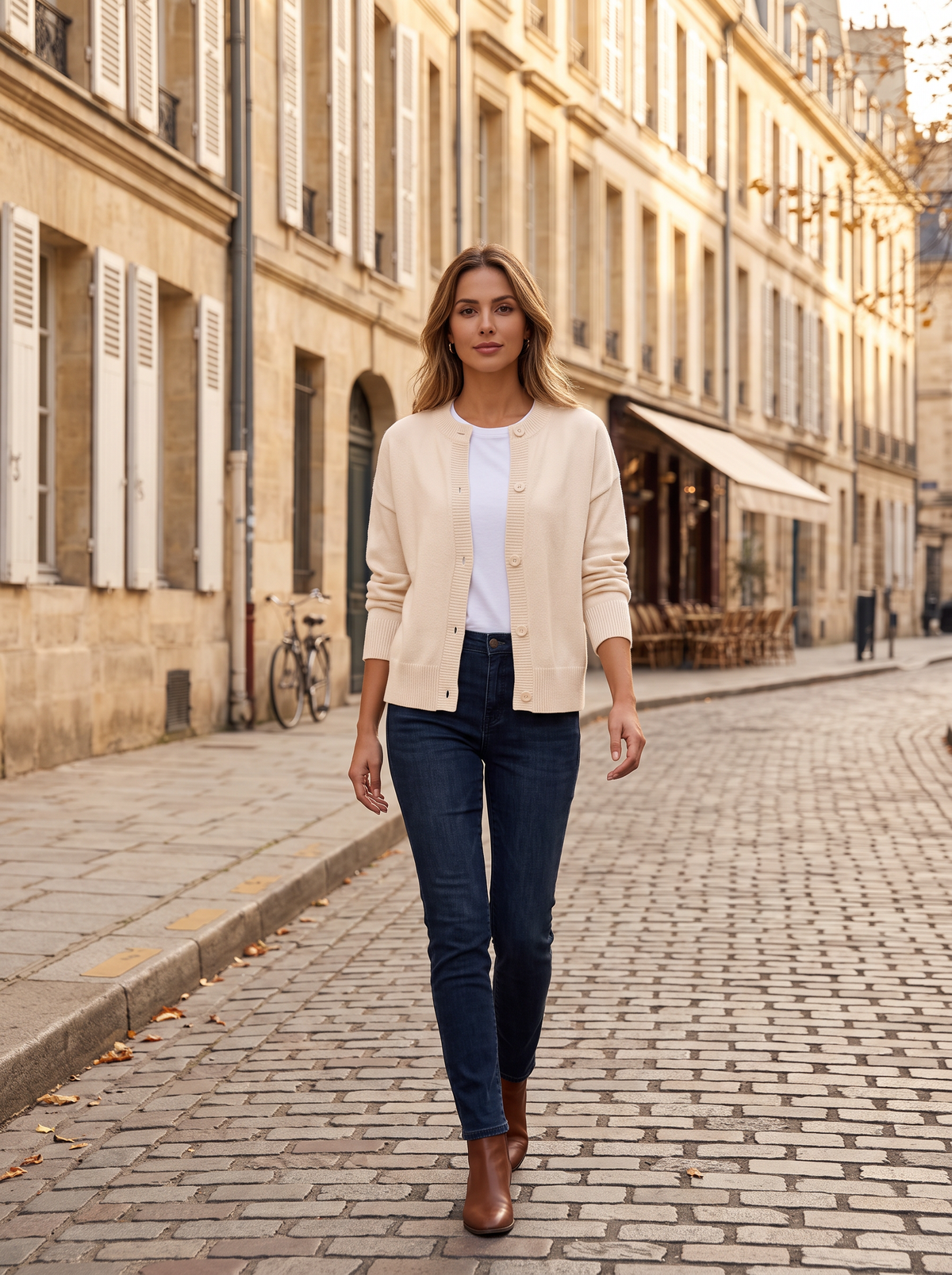 Corwin Women's Oversized Knit Cardigan – Bell Sleeves, Button-Up Front & Dropped-Shoulder Design