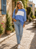 Lachlan Women's Colour Block Tunic Top – Full-Length Sleeves, Round Neckline & Comfortable Fit