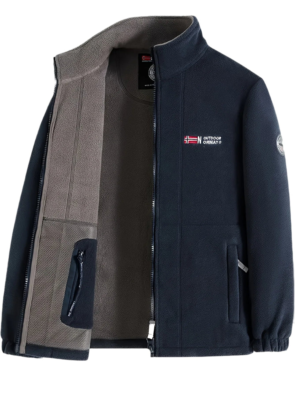 Yolanda Men's Outdoor Fleece Jacket – Plush, Lightweight Warmth with a Protective Collar