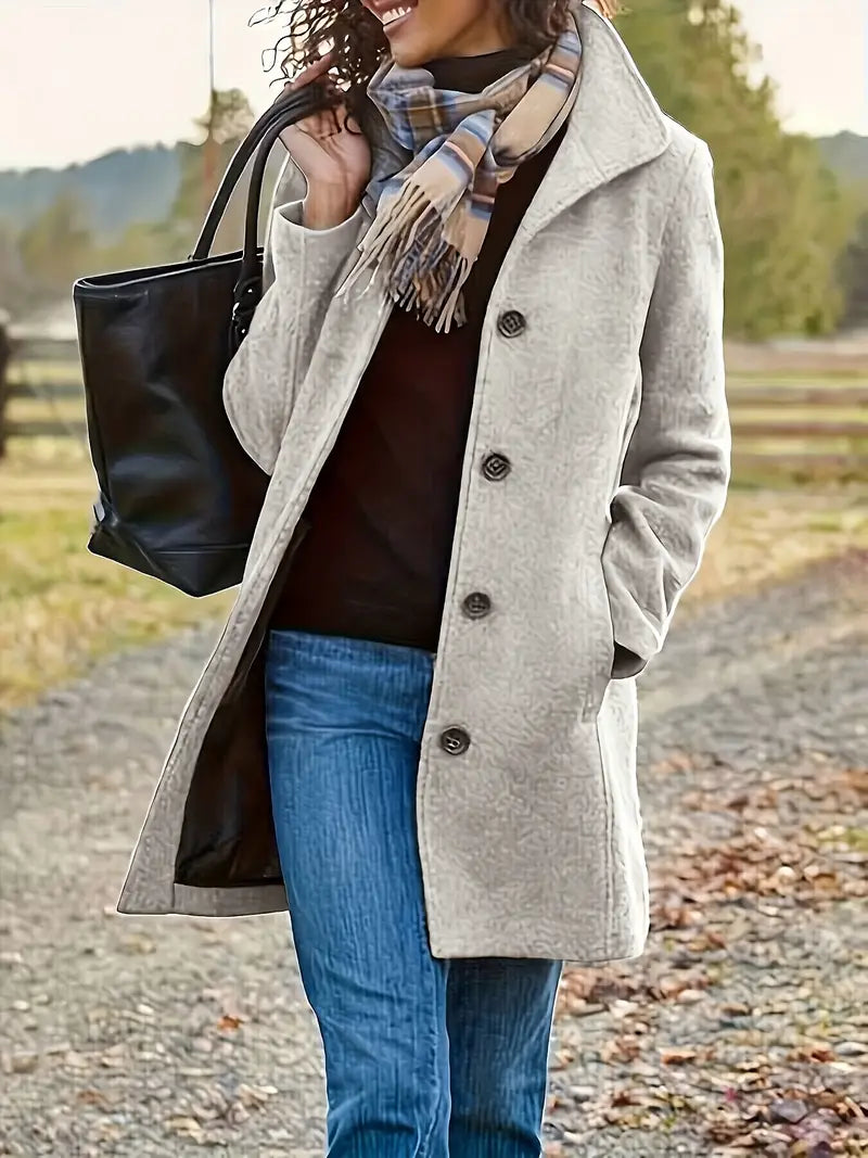 Zaria Women's Coat – Sophisticated Winter Coat with a Cozy Lining & Feminine Silhouette