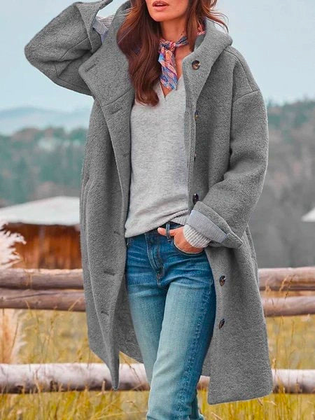 Tobias Women's Gentle Wool Coat – Stylish, Insulating & Versatile for Winter