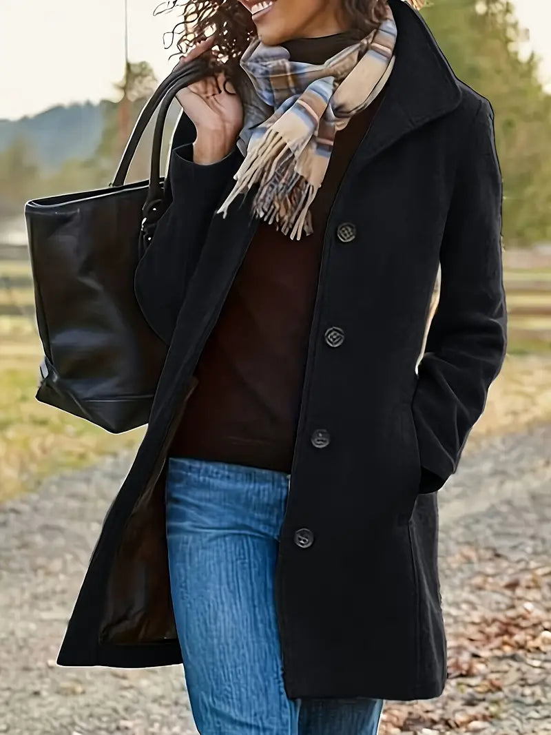 Zaria Women's Coat – Sophisticated Winter Coat with a Cozy Lining & Feminine Silhouette