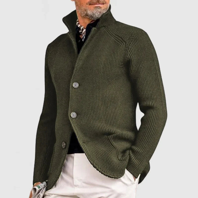 Orson Men's Cardigan – Refined Gentle Wool Cardigan with a Insulating, Timeless Style
