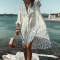 Delphi Women's Shirt Dress – Relaxed Lightweight Linen Dress with Straight Cut & Summer Style – Casual Linen Shirt Dress