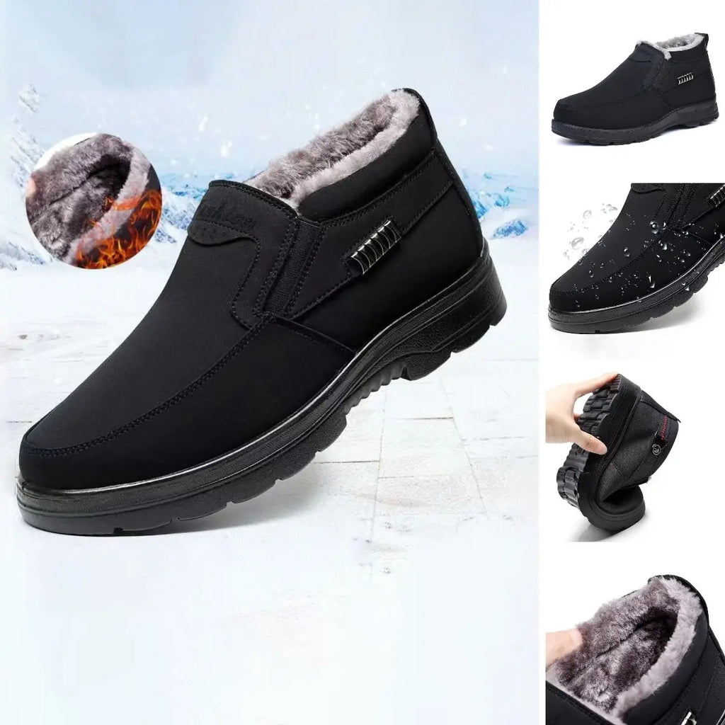 Sabine Men's Winter Shoes – Cozy Slip-On Thermal Shoes with Plush Lining
