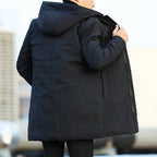 Bellamy Men's Winter Jacket – Long, Waterproof with Adjustable Hood & Insulated Lining