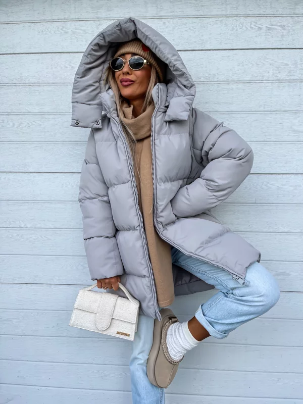 Corinne Women's Winter Coat – Cozy, Thick with Built-In Hood & Zip Closure