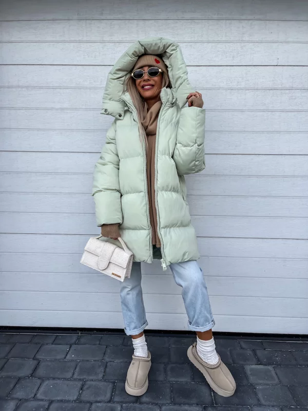 Corinne Women's Winter Coat – Cozy, Thick with Built-In Hood & Zip Closure
