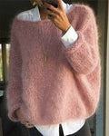 Nikolai Women's Sweater – Plush Knit Pullover with Full-Length Sleeves & a Cozy Fit for Winter