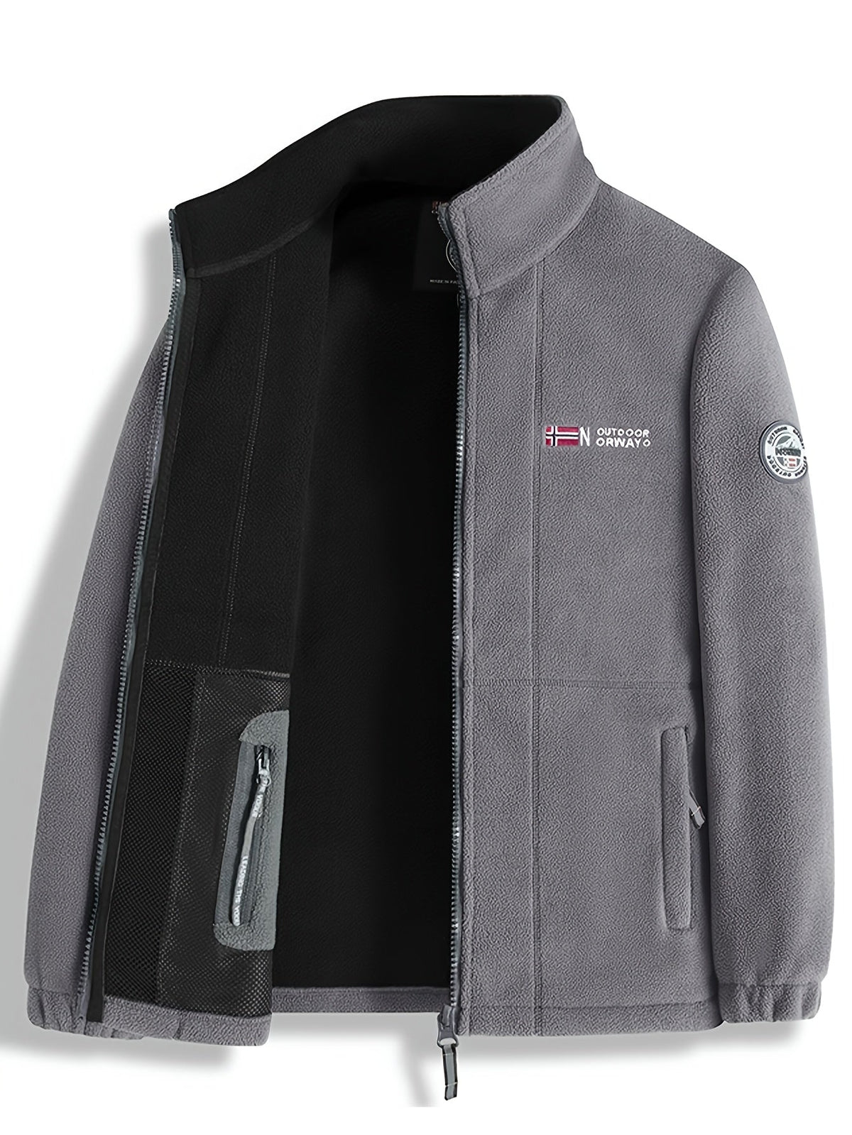 Yolanda Men's Outdoor Fleece Jacket – Plush, Lightweight Warmth with a Protective Collar