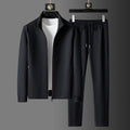Jessamine Men's Sophisticated Tracksuit – Premium Zip-Up Set with Tapered Trousers & Breathable Fabric
