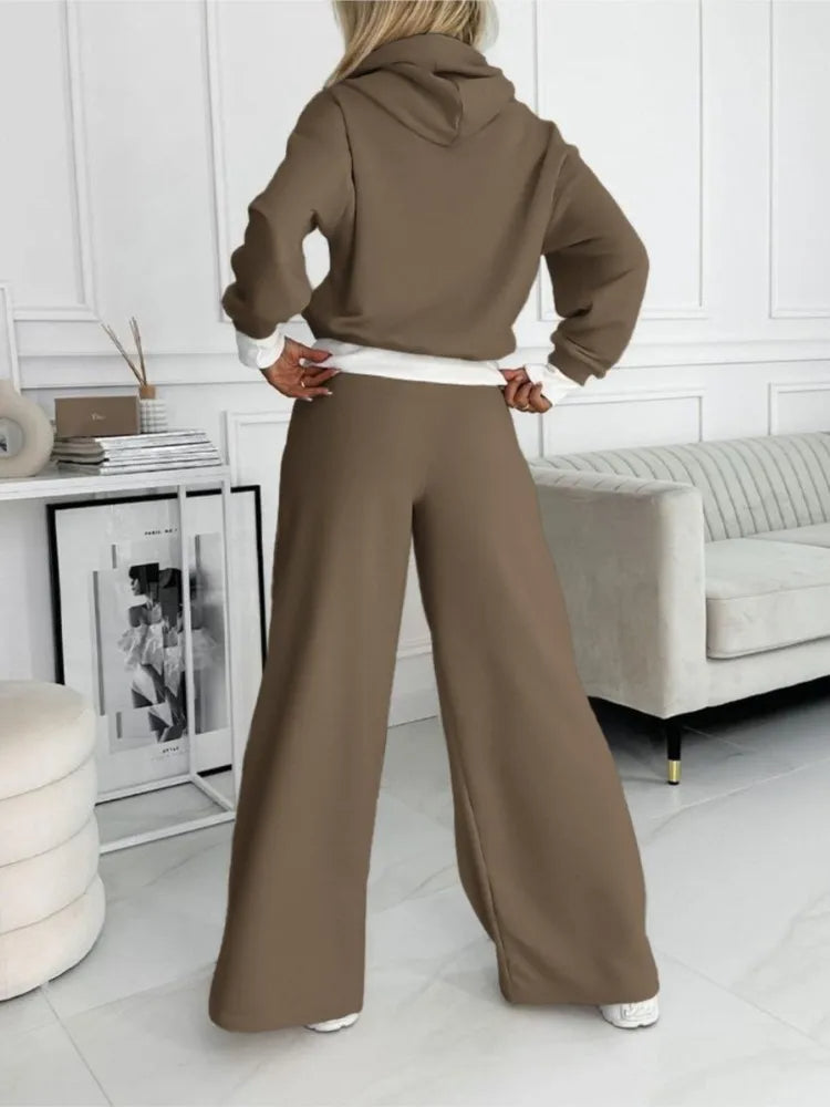 Harlow Women's 2-Piece Set – Relaxed-Fit Loungewear with Matching Top & Trousers