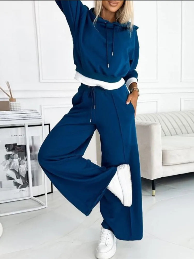 Harlow Women's 2-Piece Set – Relaxed-Fit Loungewear with Matching Top & Trousers