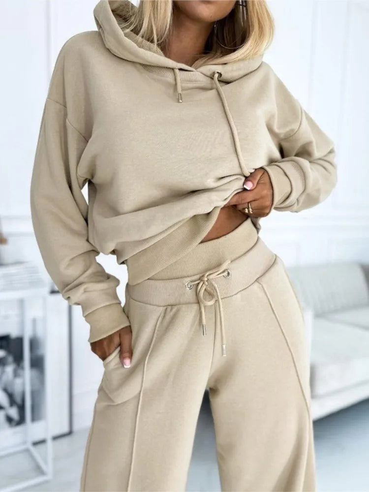 Harlow Women's 2-Piece Set – Relaxed-Fit Loungewear with Matching Top & Trousers