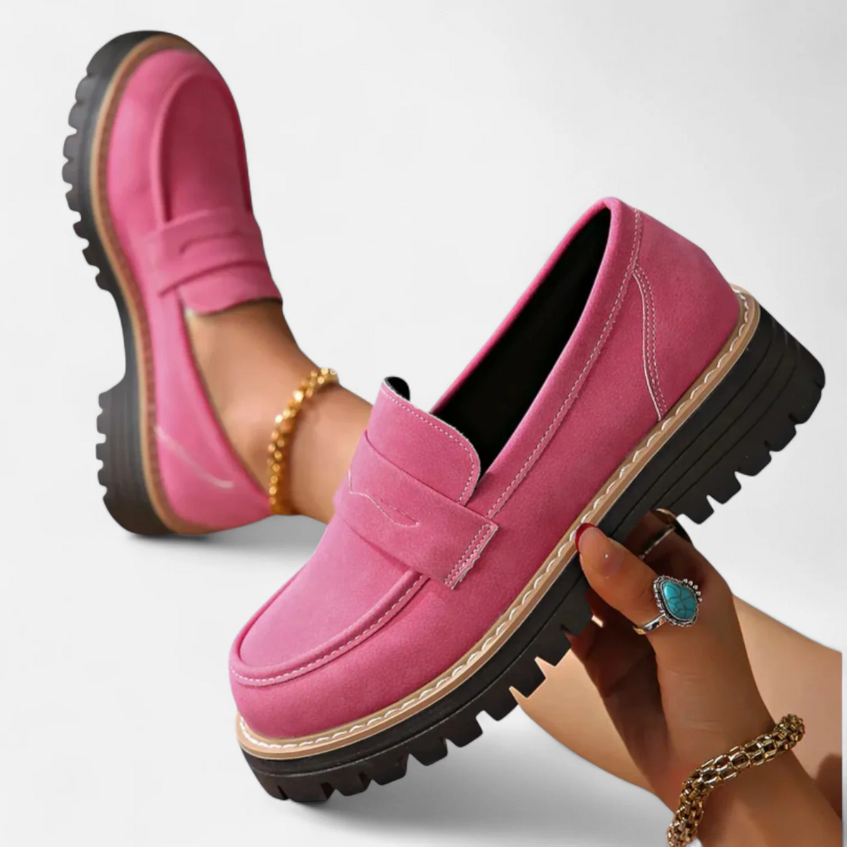 Ulysses Women's Loafers – Cozy Shoes with Arch Support & Refined Style