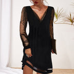 Lior Women's Evening Dress – Long Glamorous Dress with Sparkling Sequined Fabric & Refined Cut