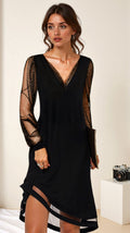 Lior Women's Evening Dress – Long Glamorous Dress with Sparkling Sequined Fabric & Refined Cut