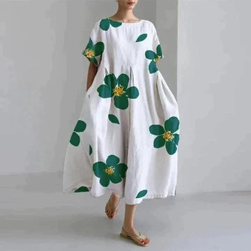Nolan Women's Dress – Refined Floral Print, Breathable Comfort & Easy Fit