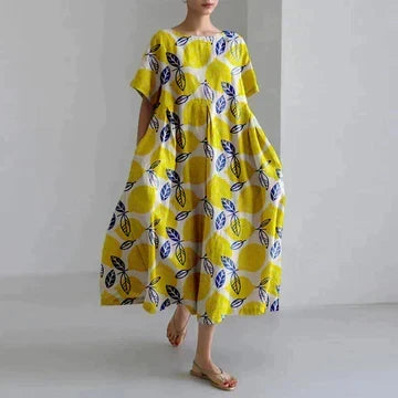 Nolan Women's Dress – Refined Floral Print, Breathable Comfort & Easy Fit