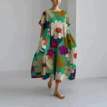 Nolan Women's Dress – Refined Floral Print, Breathable Comfort & Easy Fit