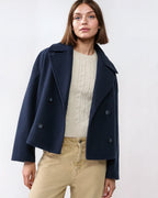 Lachlan Women's Jacket – Short Wrap-Style Wool Coat, Refined & Cozy for Winter