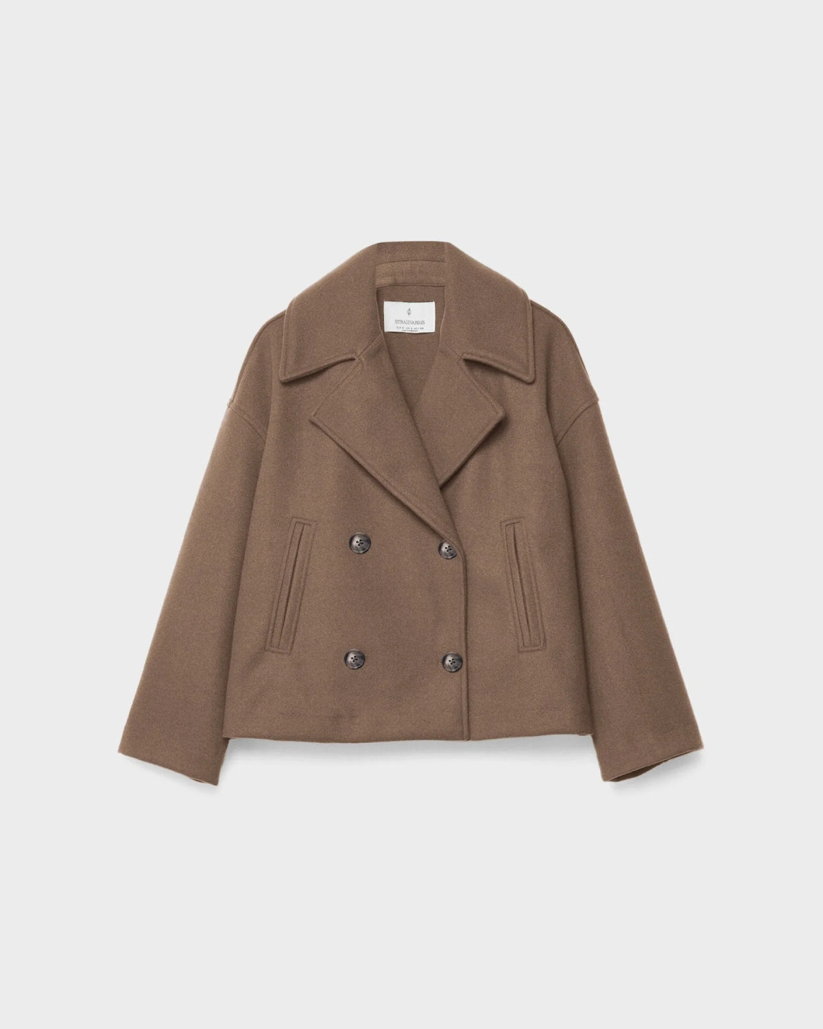 Lachlan Women's Jacket – Short Wrap-Style Wool Coat, Refined & Cozy for Winter
