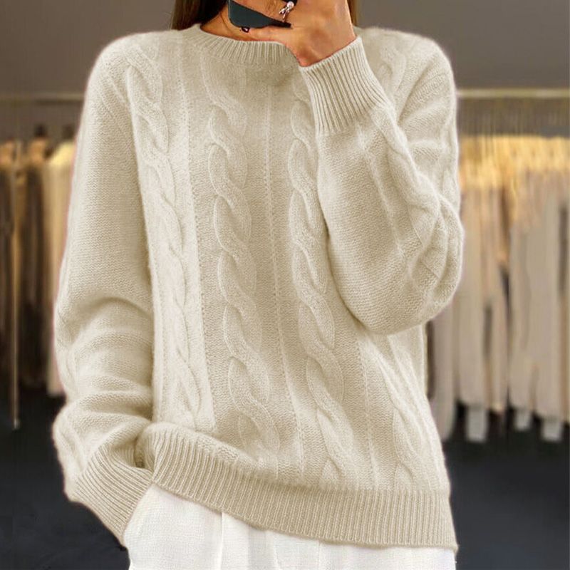Nikolai Women's Wool Sweater – Plush & Refined Premium Sweater with a Modern, Cozy Style