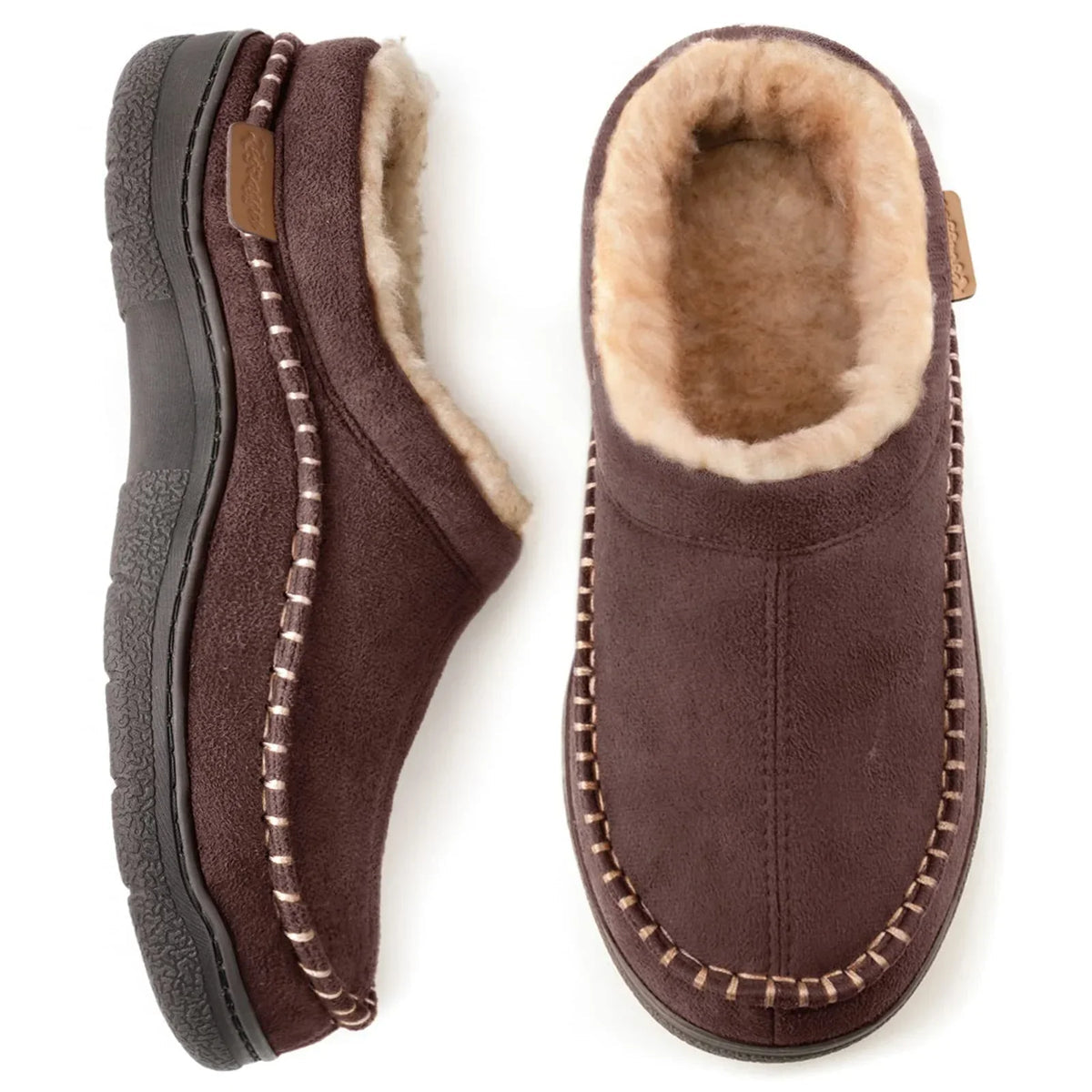Fitzgerald Men's Slippers – Insulating Lined House Shoes with Non-Slip Sole & Superior Comfort