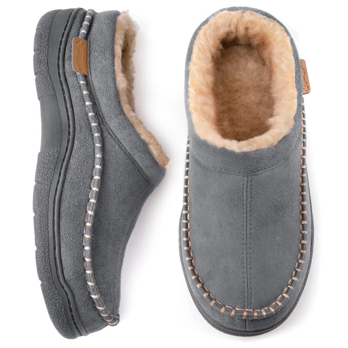Fitzgerald Men's Slippers – Insulating Lined House Shoes with Non-Slip Sole & Superior Comfort